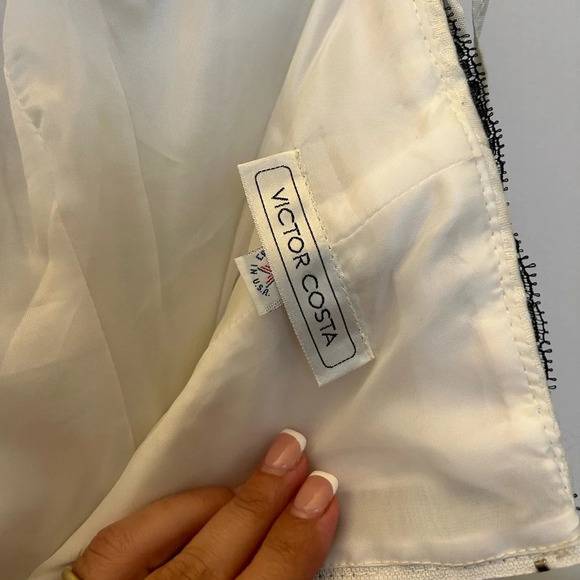 ! Vintage 80s Victor Costa Strapless dress - Picture 4 of 6